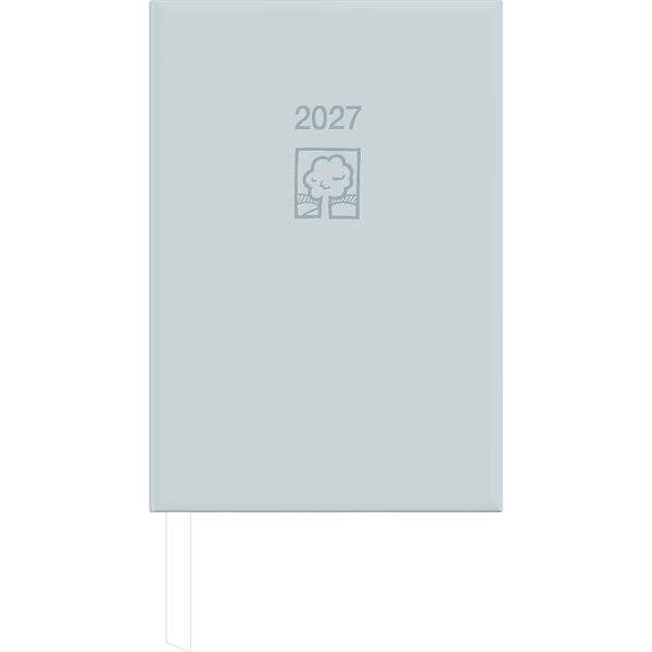 Buchkalender 876 14,5x21cm 1 Tag/1 Seite grau 2027