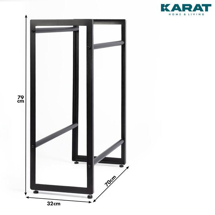 FLOORDIREKT Flaschenständer Kenji - Robustes Lagerregal - In zwei Größen erhältlich - 70 x 32 x 79 cm