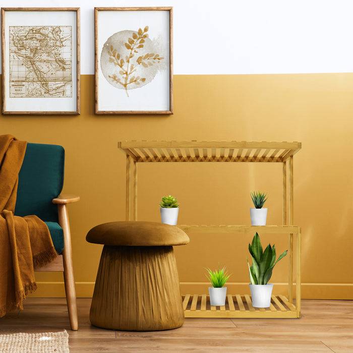 FLOORDIREKT Bambusregal Kano - Moderne Wohndekoration - 71 x 30 x 68 cm