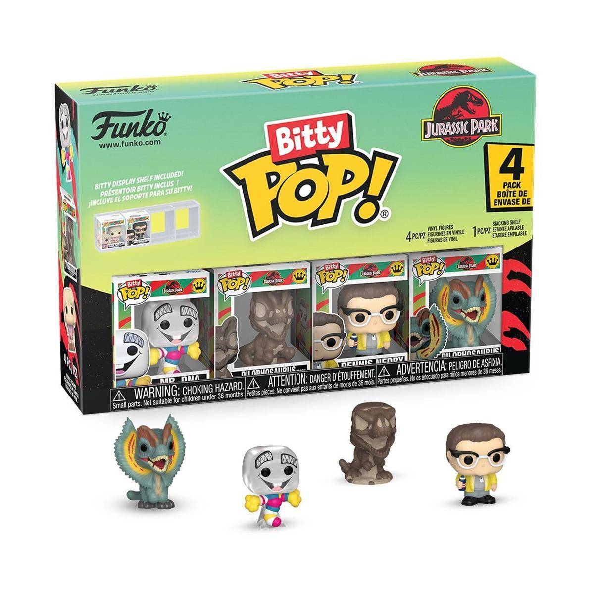 Jurassic Park Bitty POP! Vinyl Figuren 4er-Pack Mr. DNA 2,5 cm