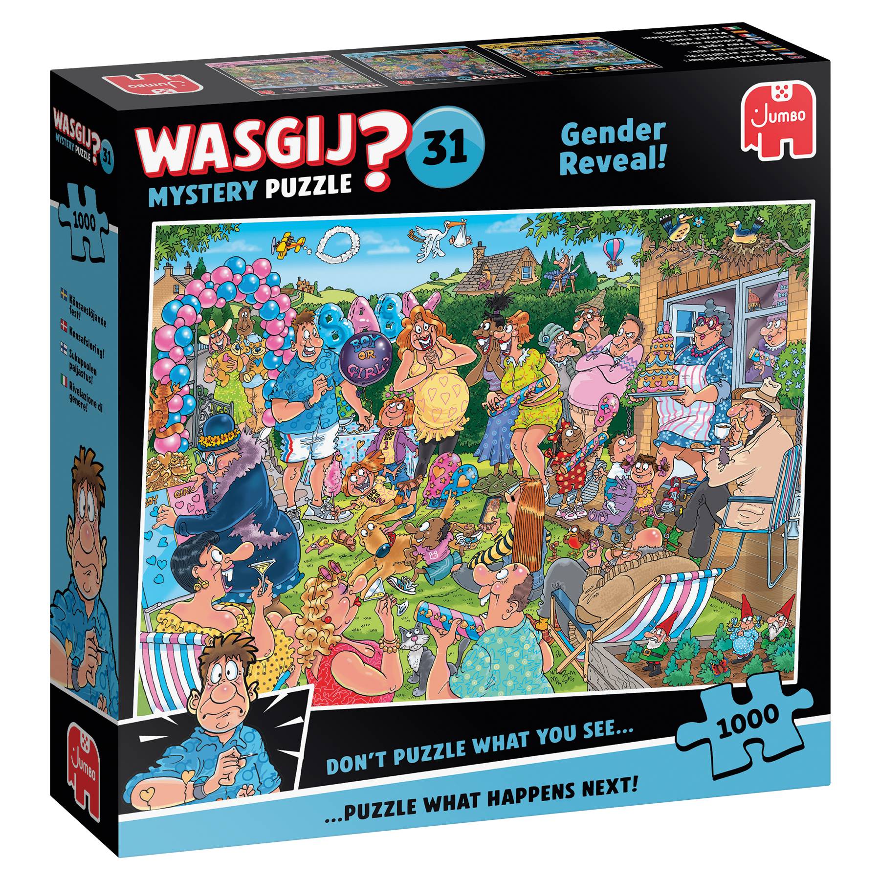 Wasgij Mystery 31, Die große Geschlechtsenthüllung, 1000 Teile Puzzle