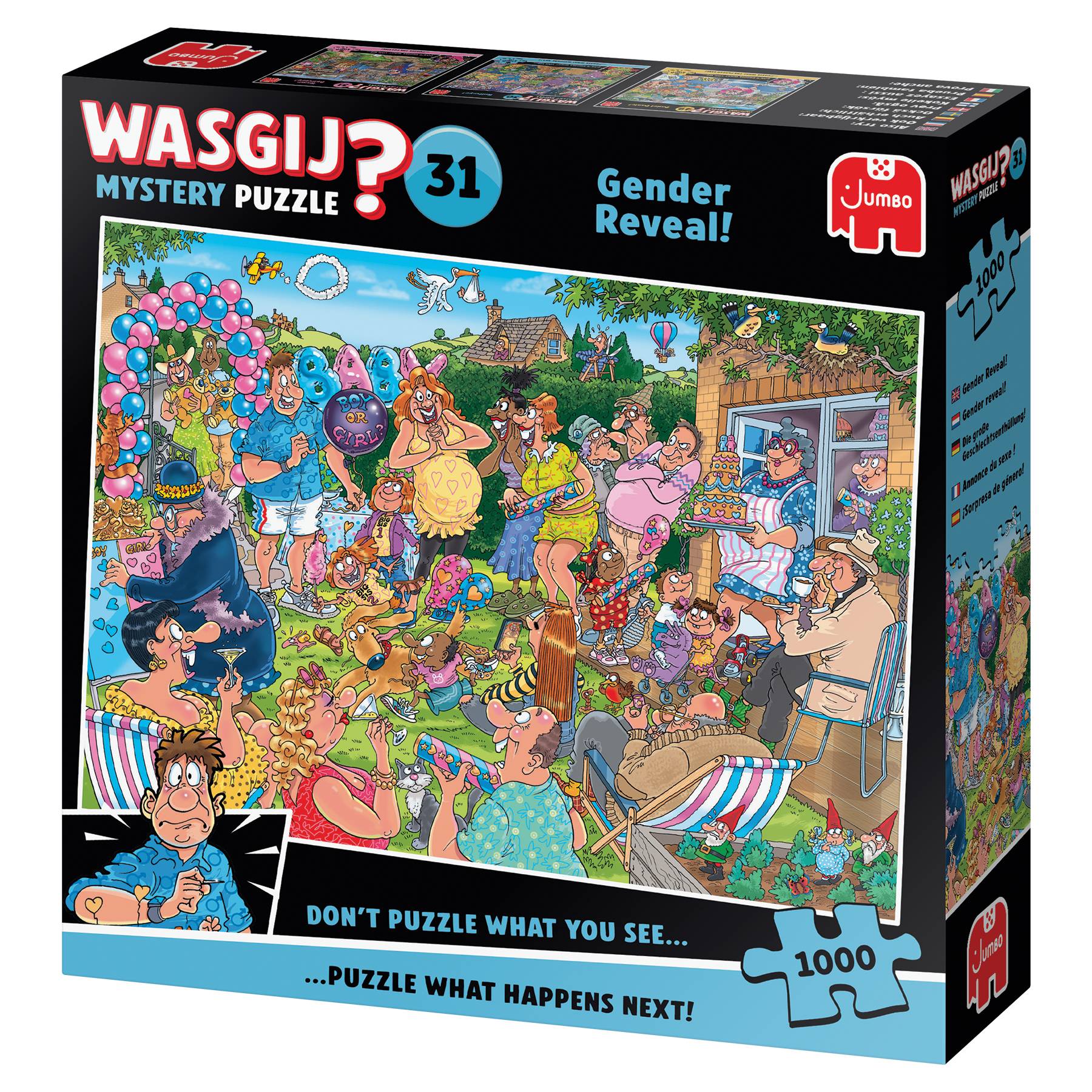 Wasgij Mystery 31, Die große Geschlechtsenthüllung, 1000 Teile Puzzle