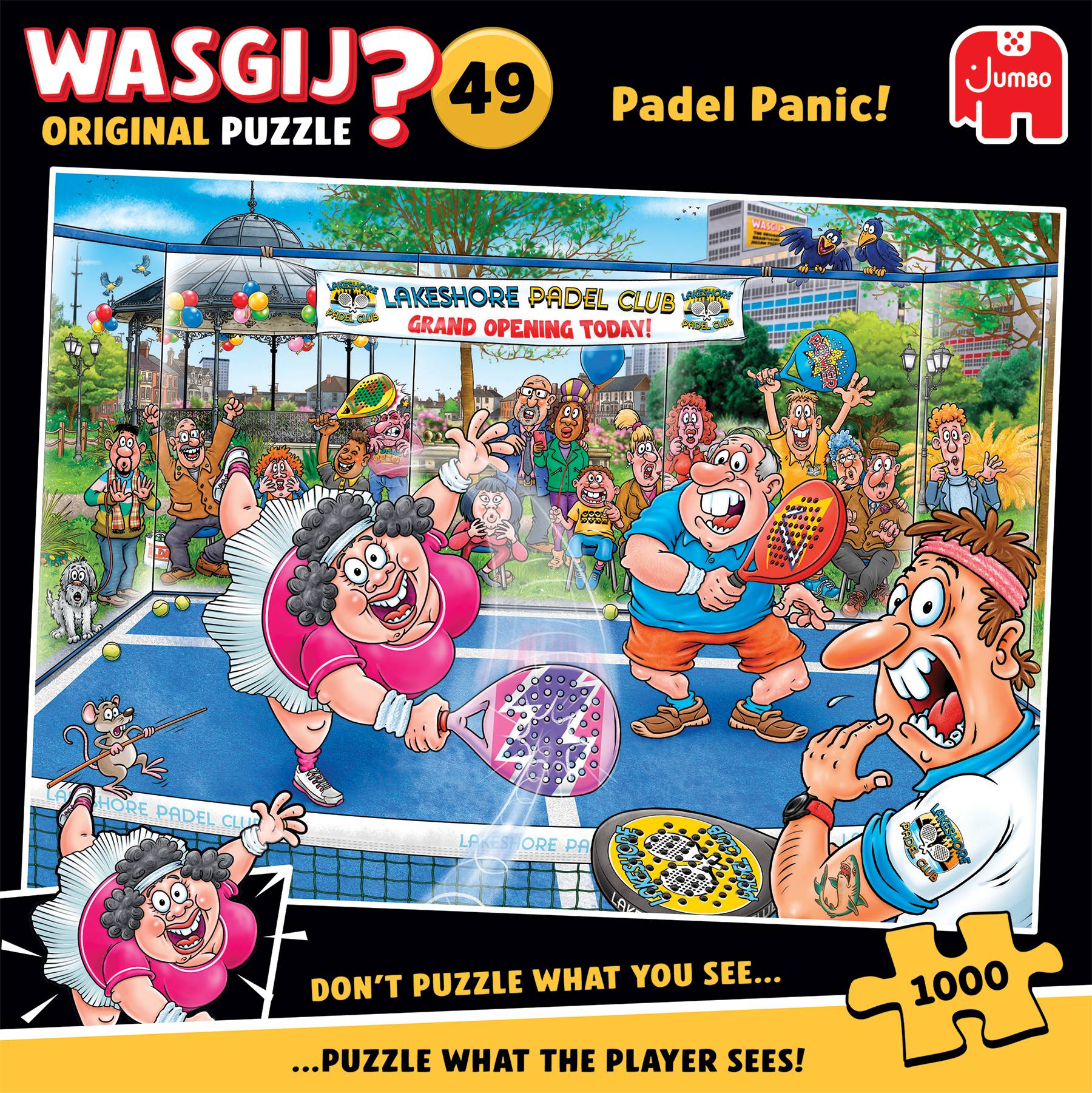 Wasgij Original 49, Padel Alarm, 1000 Teile Puzzle