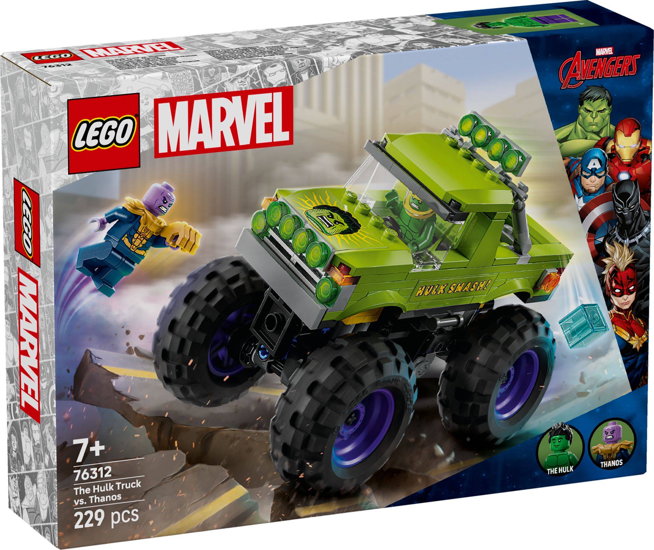 LEGO Marvel „Der Hulk-Lastkraftwagen gegen Thanos