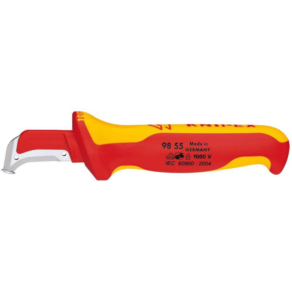 VDE-Kabelmantelmesser - Länge 155 mm - Klinge 38 mm - Knipex