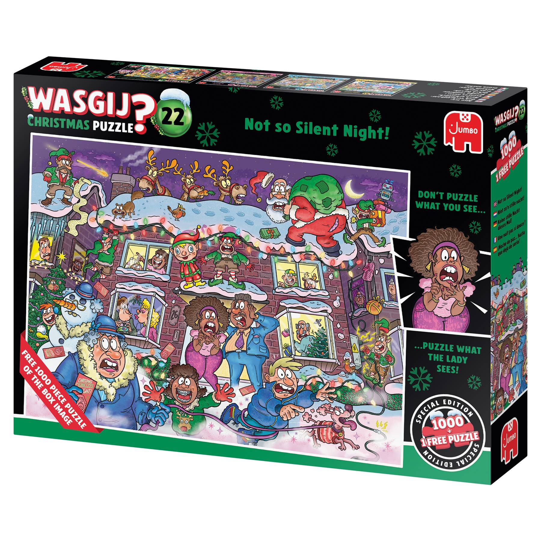Wasgij Christmas 22,Keine stille Nacht dieses mal, 2x1000 Teile Puzzle
