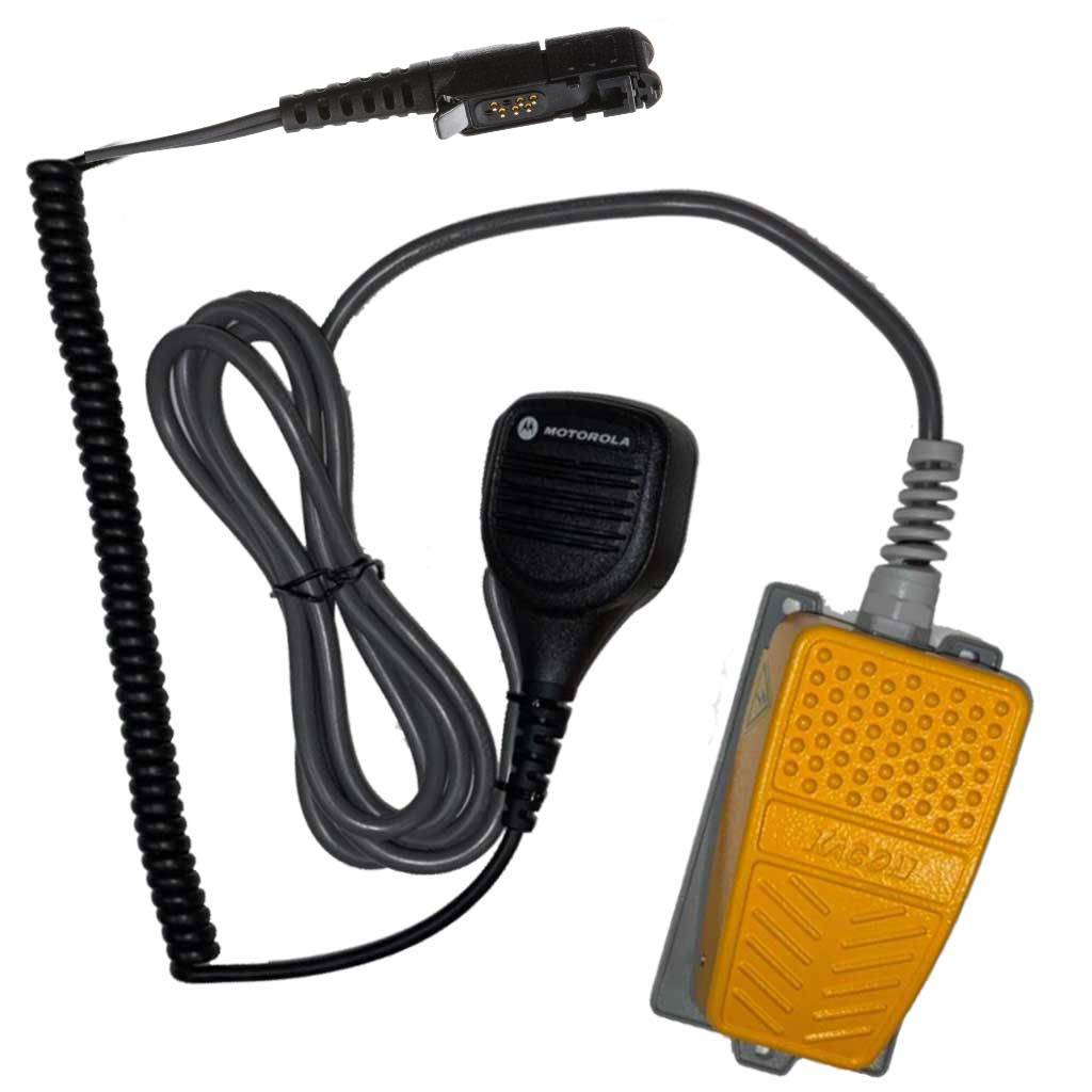 Freisprecheinrichtung mit Fusstaster für Motorola R5 DP2400e DP2600e DP3441e Handfunkgeräte
