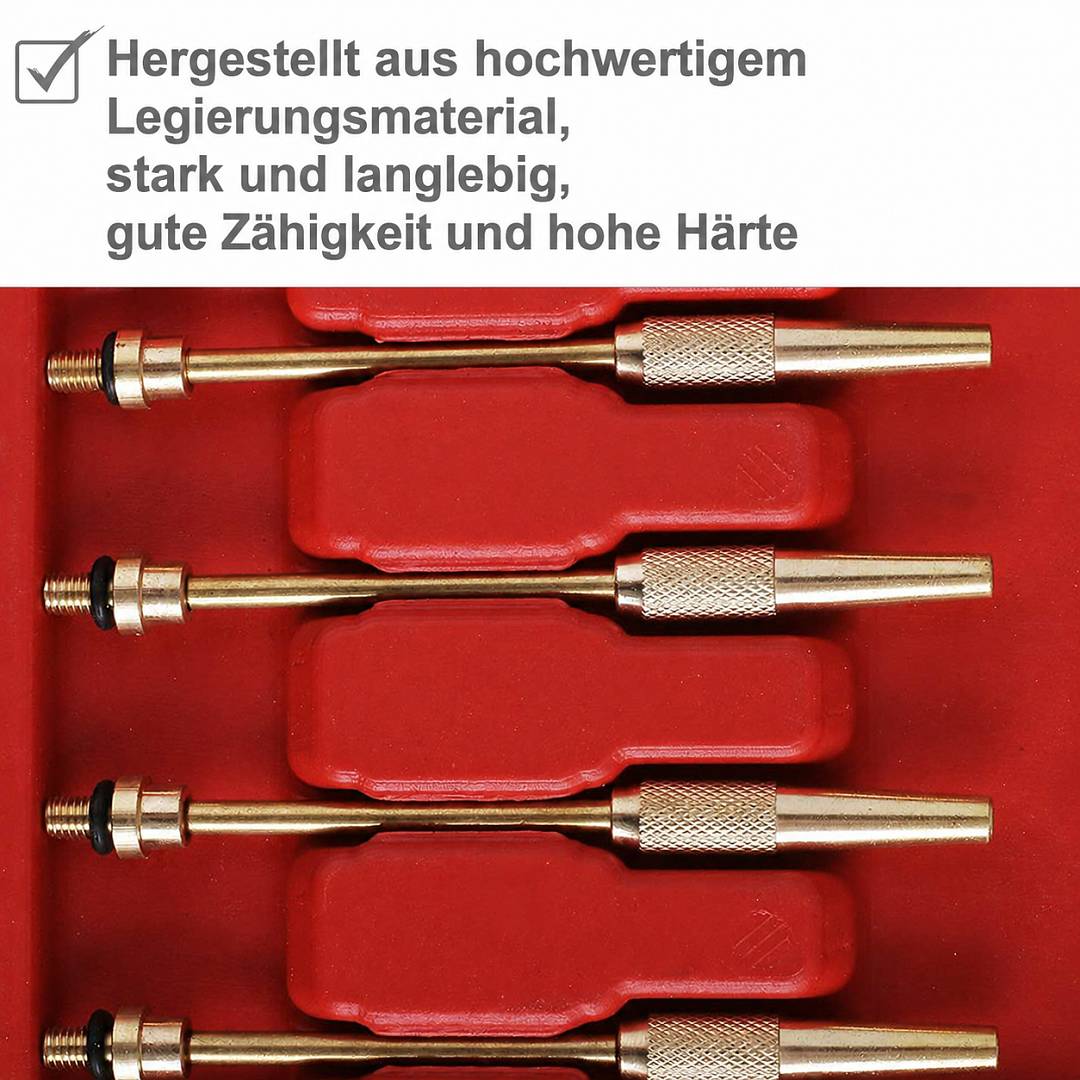 Synchron Vergaser Tester Set für Motorrad 4 Zylinder mit 4 Manometern Schläuchen Adaptern und Koffer für Werkstatt Profi Qualität