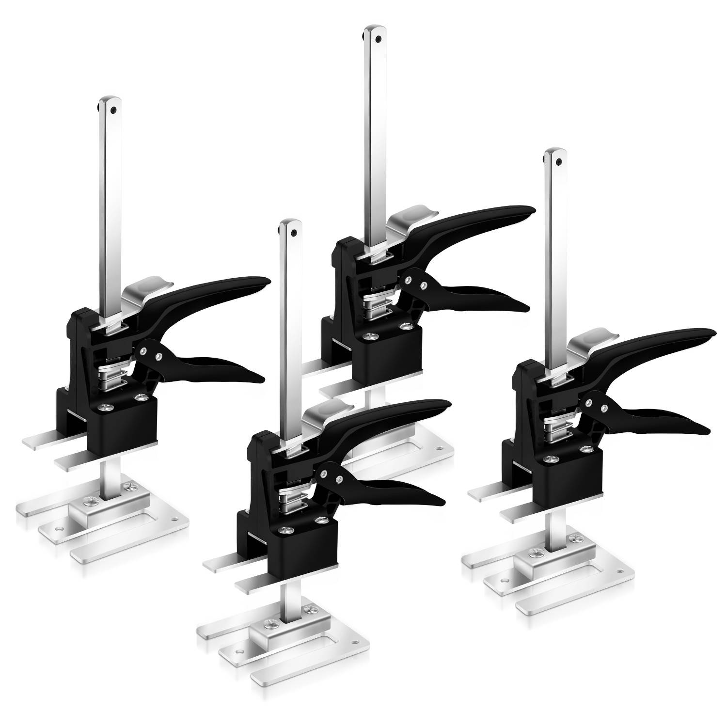 4x Handwerkzeugheber bis 240kg Hebevorrichtung Schrankheber 0-20cm