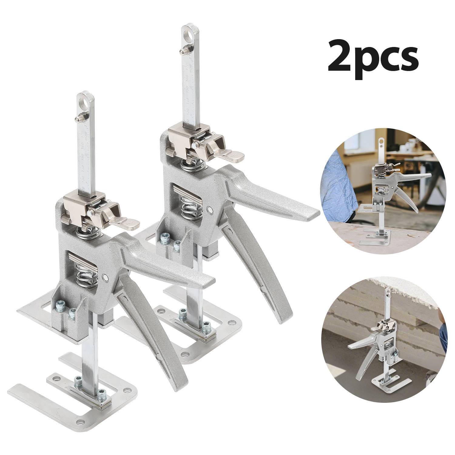 2x Handwerkzeugheber Schrankheber Hebevorrichtung bis 150kg 0-145mm