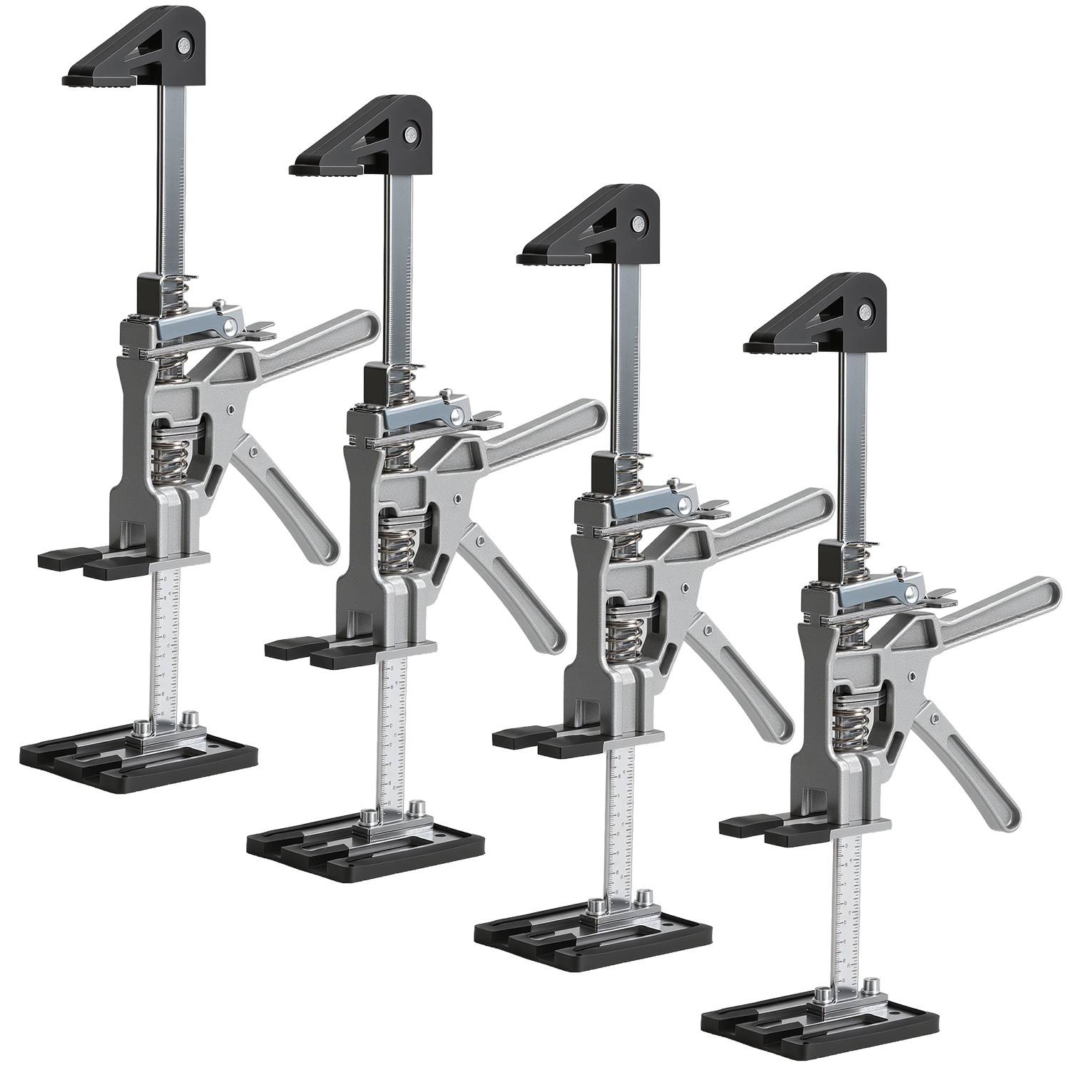 4x Handwerkzeugheber Schrankheber Höhenverstellung bis 200kg 0-23cm