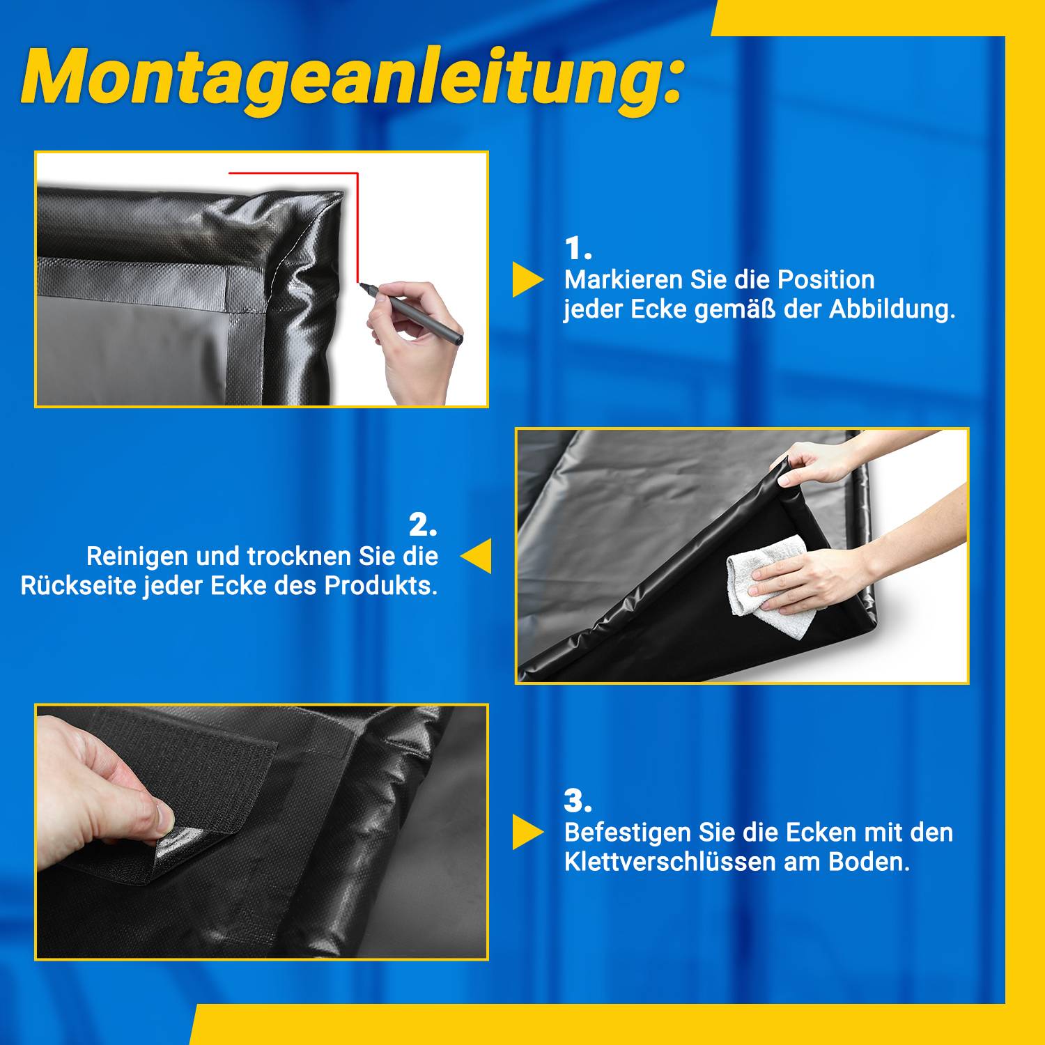 Garagenbodenmatte 500 x 240CM, rutschfeste Garagenmatte, wasserdichte Automatte aus PVC, Garagenboden Öl Auffangmatte Bodenschutz Bodenplatten für