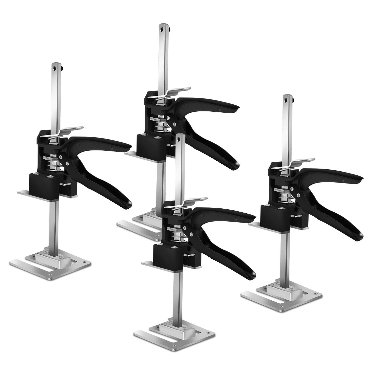 4x Handwerkzeugheber bis 240kg Hebevorrichtung Schrankheber 0-20cm