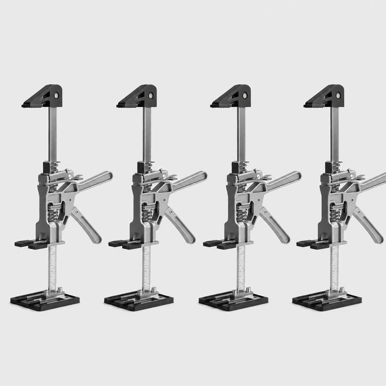 4x Handwerkzeugheber Schrankheber Höhenverstellung bis 200kg 0-23cm