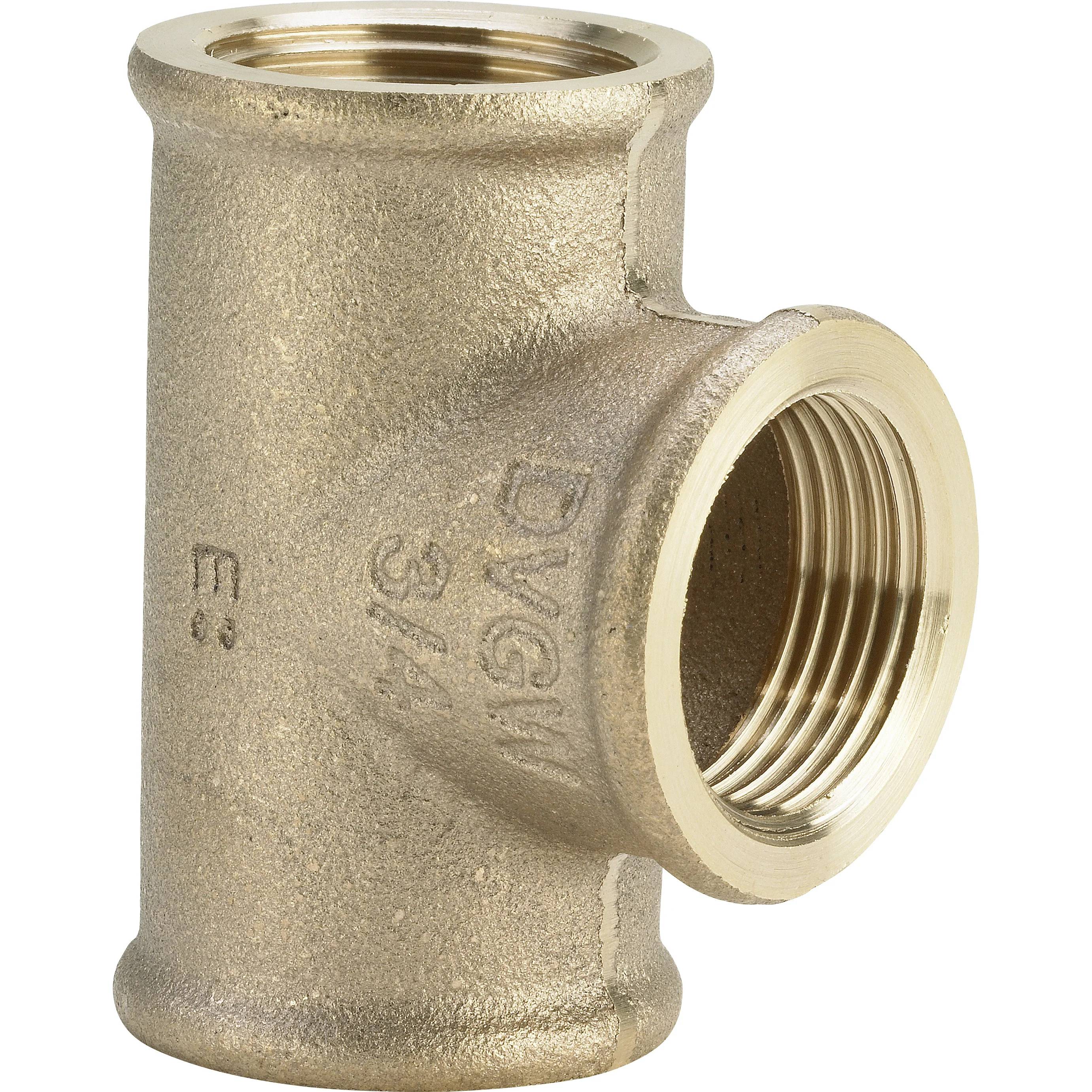 Viega T-Stück Rotguss, Modell 3130 Rp1: 1¼ Rp2: 1¼ Rp3: 1¼, 1 Stk.
