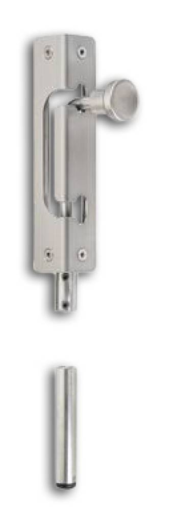Stangenriegel 151NI Zwangsgeführt Zum Feststellen des Zweitflügels bei Doppeltoren Ls und Rs verwendbar Für Rohrprofile ab 30 x 30 x 2 mm