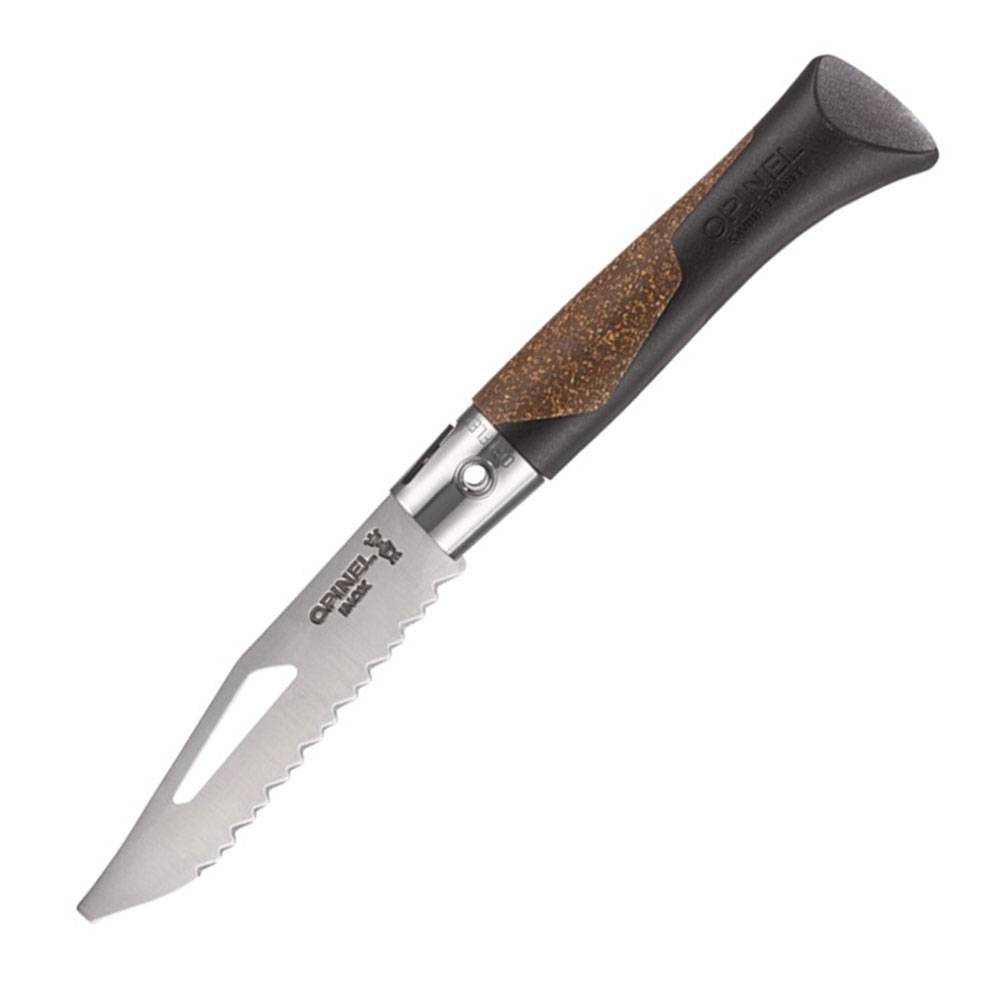 Opinel Neo7 Alpine Taschenmesser mit Notfallpfeife - Dunkelbraun