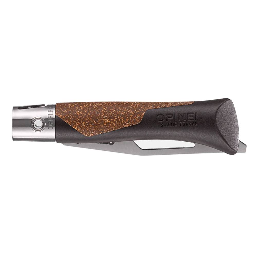 Opinel Neo7 Alpine Taschenmesser mit Notfallpfeife - Dunkelbraun