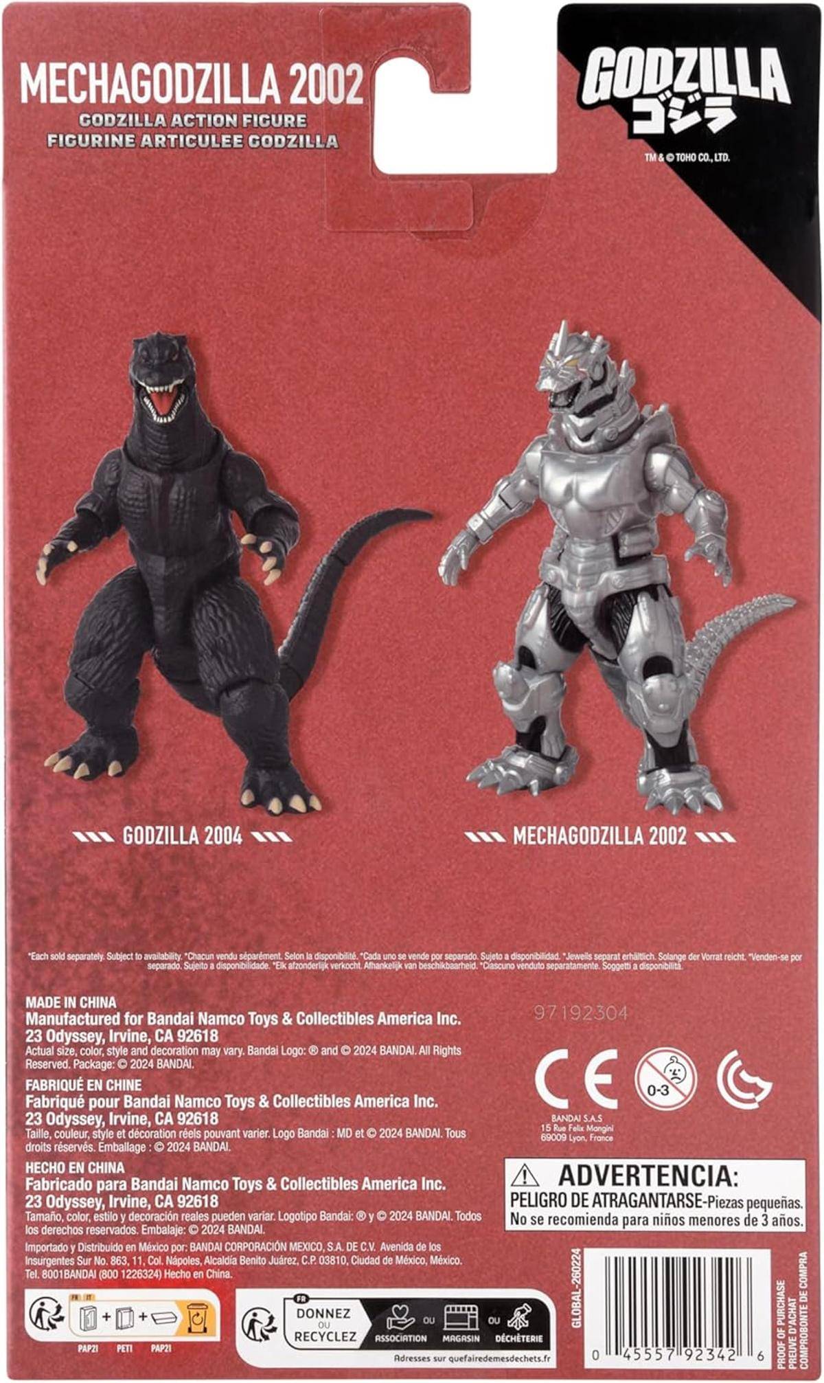 BANDAI Godzilla Figur MechaGodzilla Bewegliche Actionfigur ab 4 Jahren - 92342