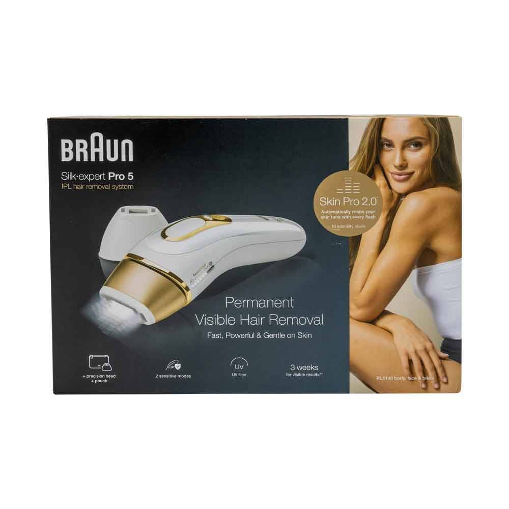 Braun Silk-expert Pro 5 PL5140 IPL-Haarentfernungsgerät weiß/gold