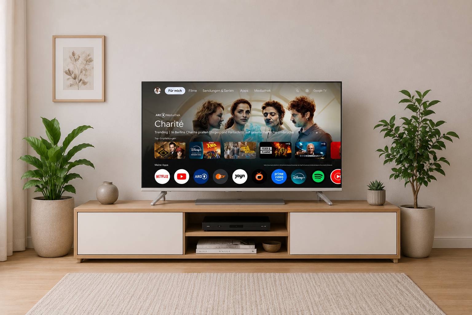 JTC-24 40 Zoll / 100 cm QLED Smart Fernseher JTCSQ40F39405G, Android TV, Play Store, Google Sprachsteuerung, Triple Tuner, Bluetooth