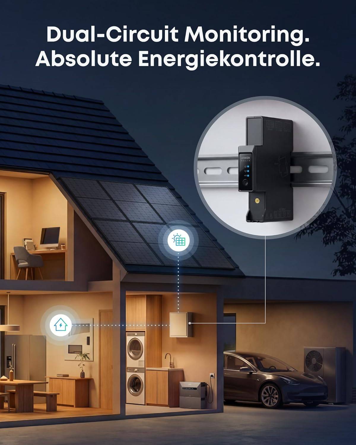 Anker SOLIX Smart Meter Gen 2 (Dreiphasig) - Intelligente Energieüberwachung für PV & Speicher