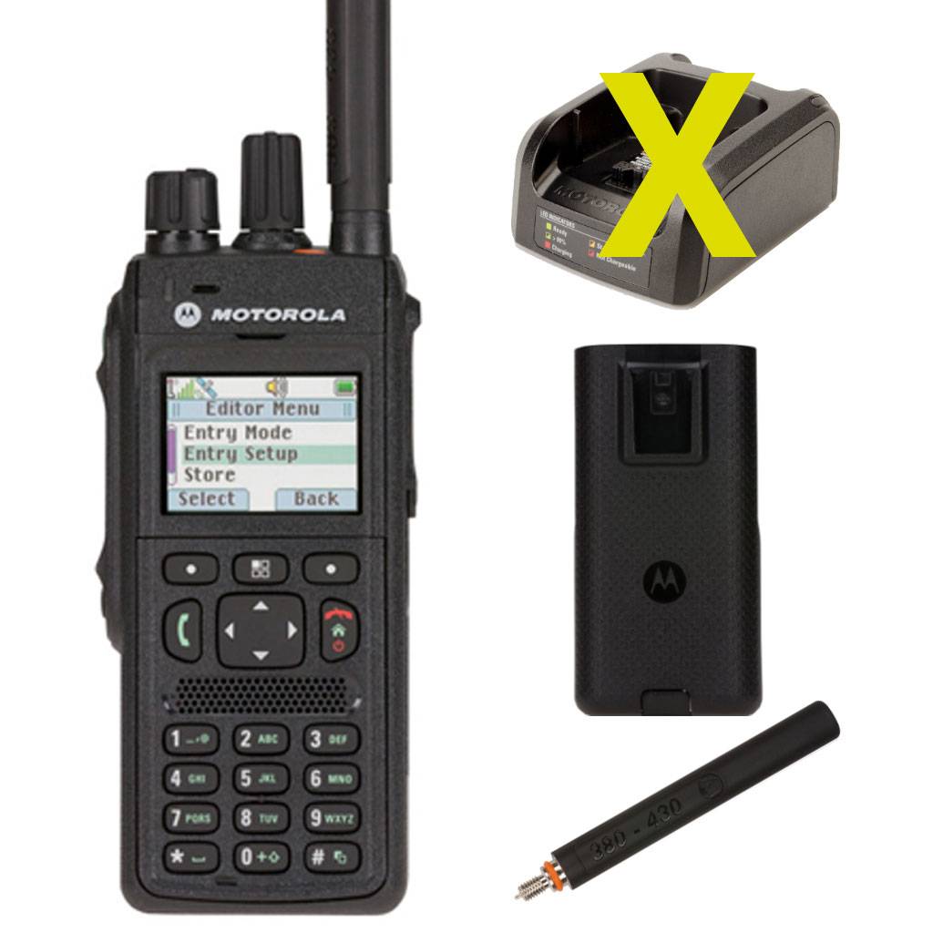 Motorola MTP3550 TETRA Handfunkgerät Antenne Akku 2200mAh MDH63PCH6TZ8BN