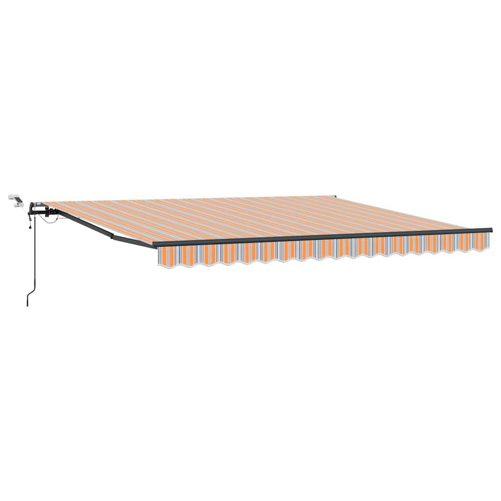 vidaXL Ausziehbare Markise Mehrfarbig 400 x 350 cm Polyester