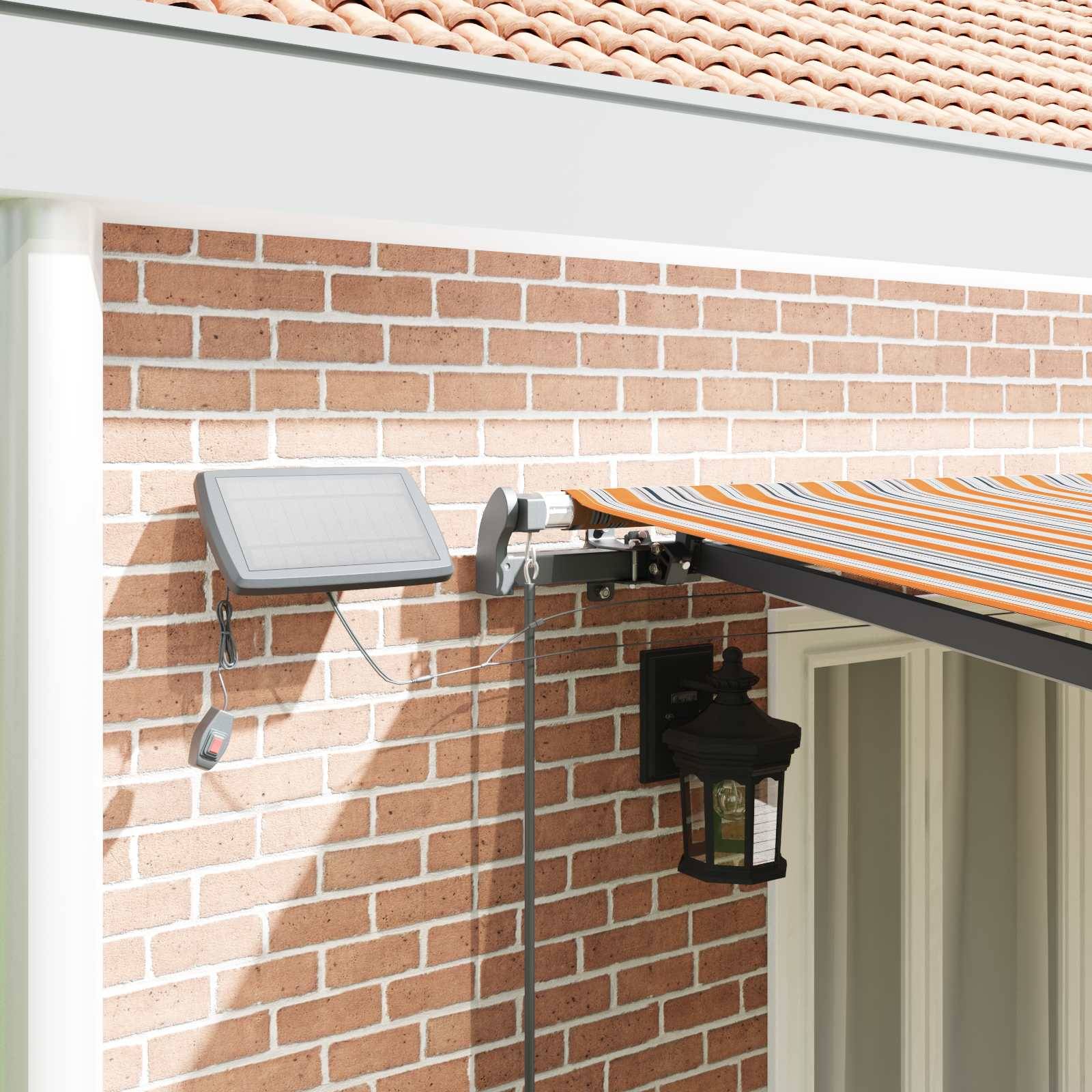 vidaXL Ausziehbare Markise Mehrfarbig 600 x 350 cm Stoff und Aluminium