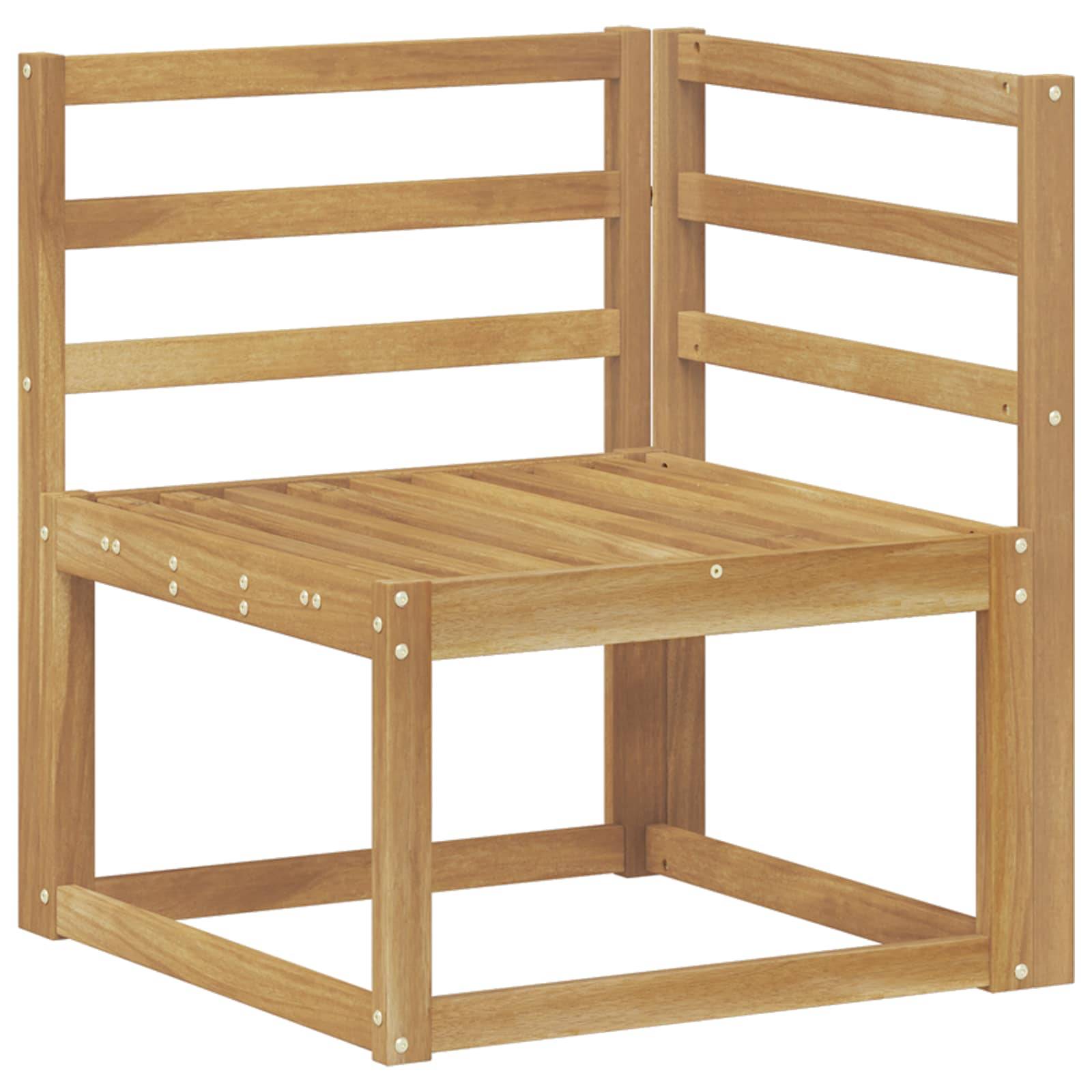 vidaXL Outdoor-Sofagarnitur 5 pcs Weiß Massivholz Akazie