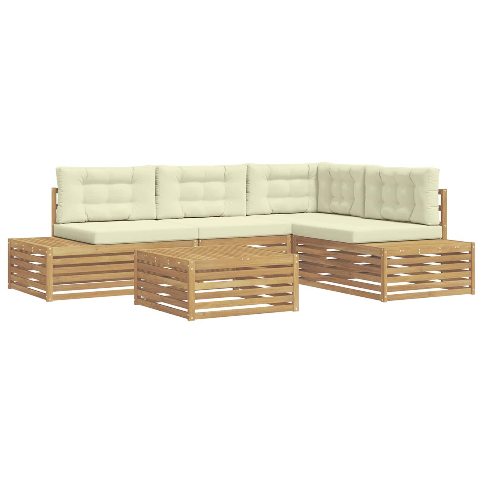 vidaXL Outdoor-Sofagarnitur 6 Stück