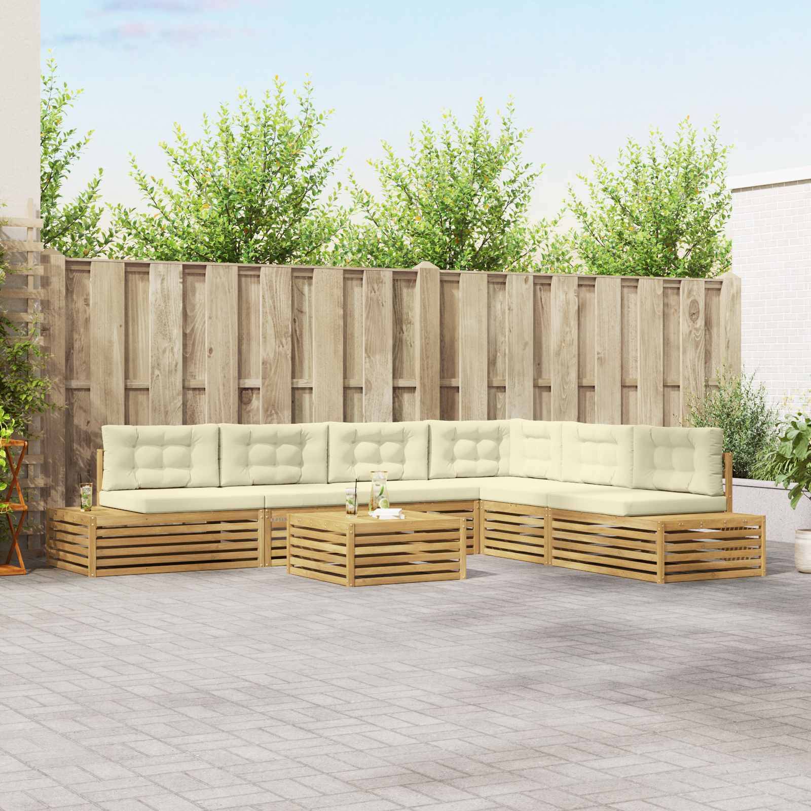 vidaXL Outdoor-Sofagarnitur 8 Stück