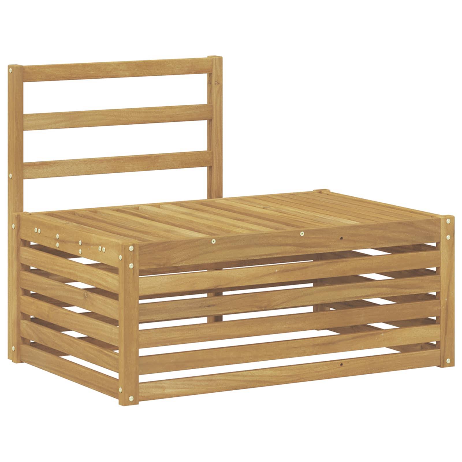 vidaXL Outdoor-Sofagarnitur 3 Stück Weiß 182,5 x 63 x 73 cm