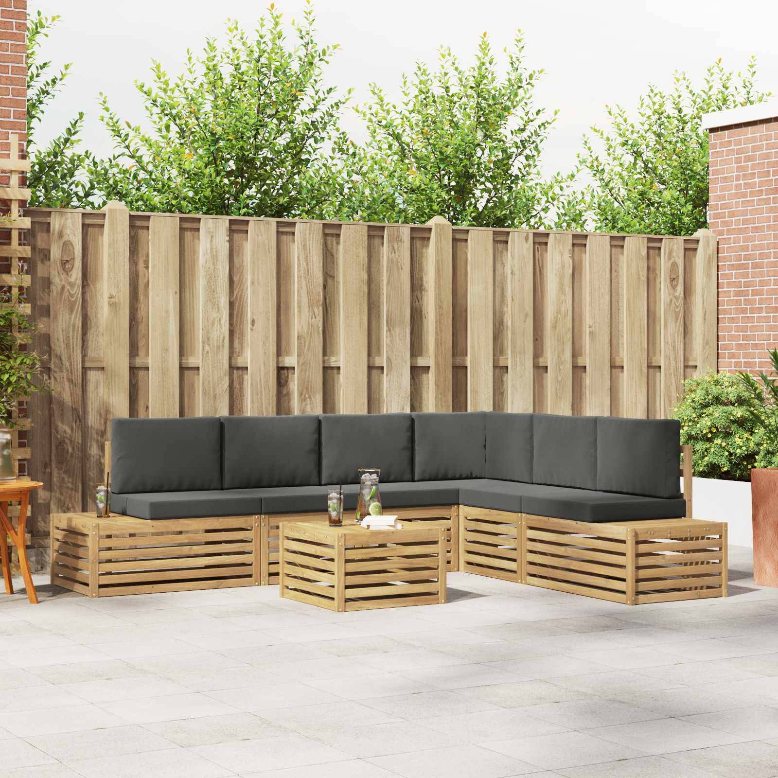 vidaXL Sofagarnituren 6 Stück 59 x 59 x 37 cm