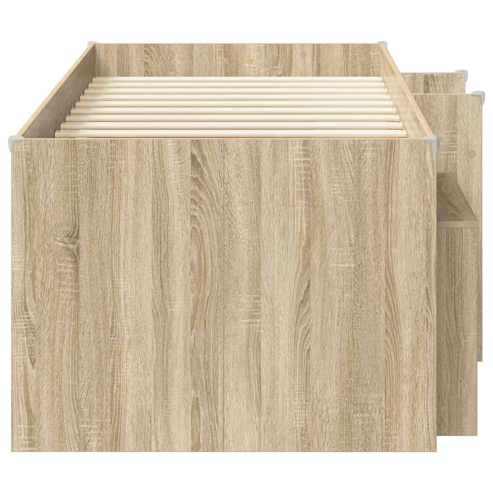 vidaXL Loft Bettgestell mit Schrank 3 Stk. Sonoma-Eiche Holzwerkstoff