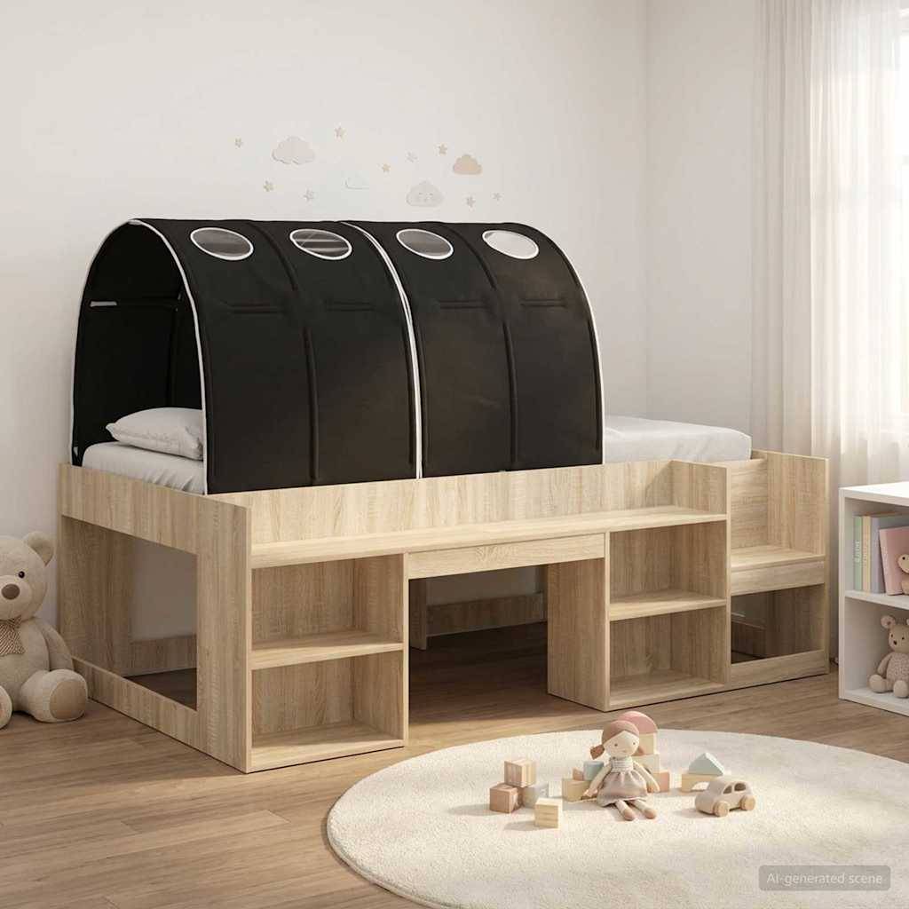 vidaXL Hochbett für Kinder mit Stauraum 3 Stk. Holzwerkstoff
