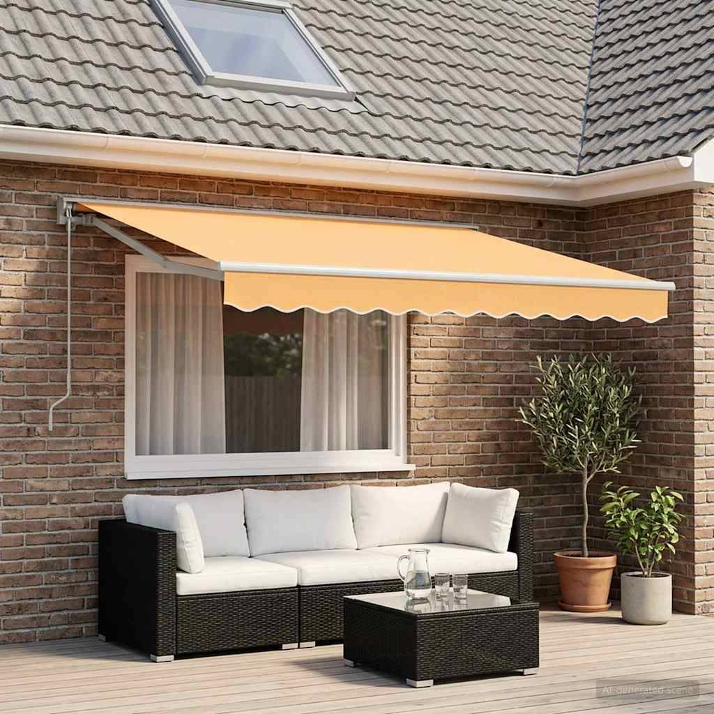 vidaXL Manuell einziehbare Markise Sand 3 x 2,5 m
