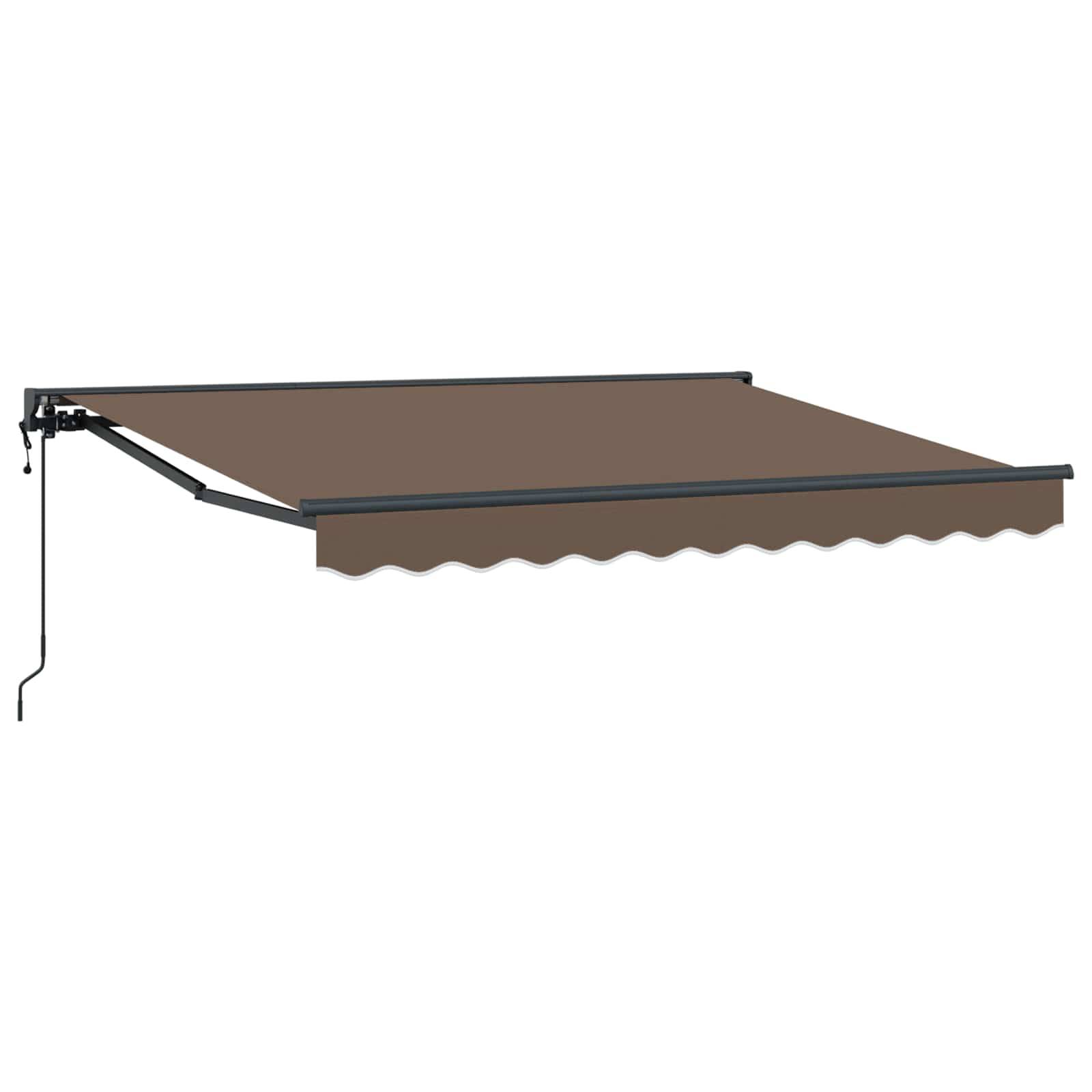 vidaXL Einziehbare Markise Taupe 4,5 × 3 m Polyester und Aluminium