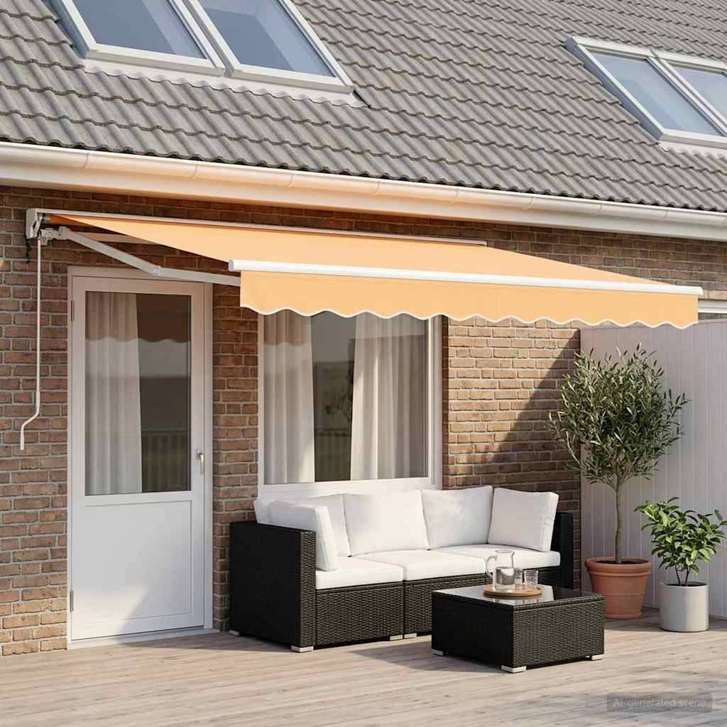 vidaXL Elektrische ausziehbare Markise Sand 4 x 3 m