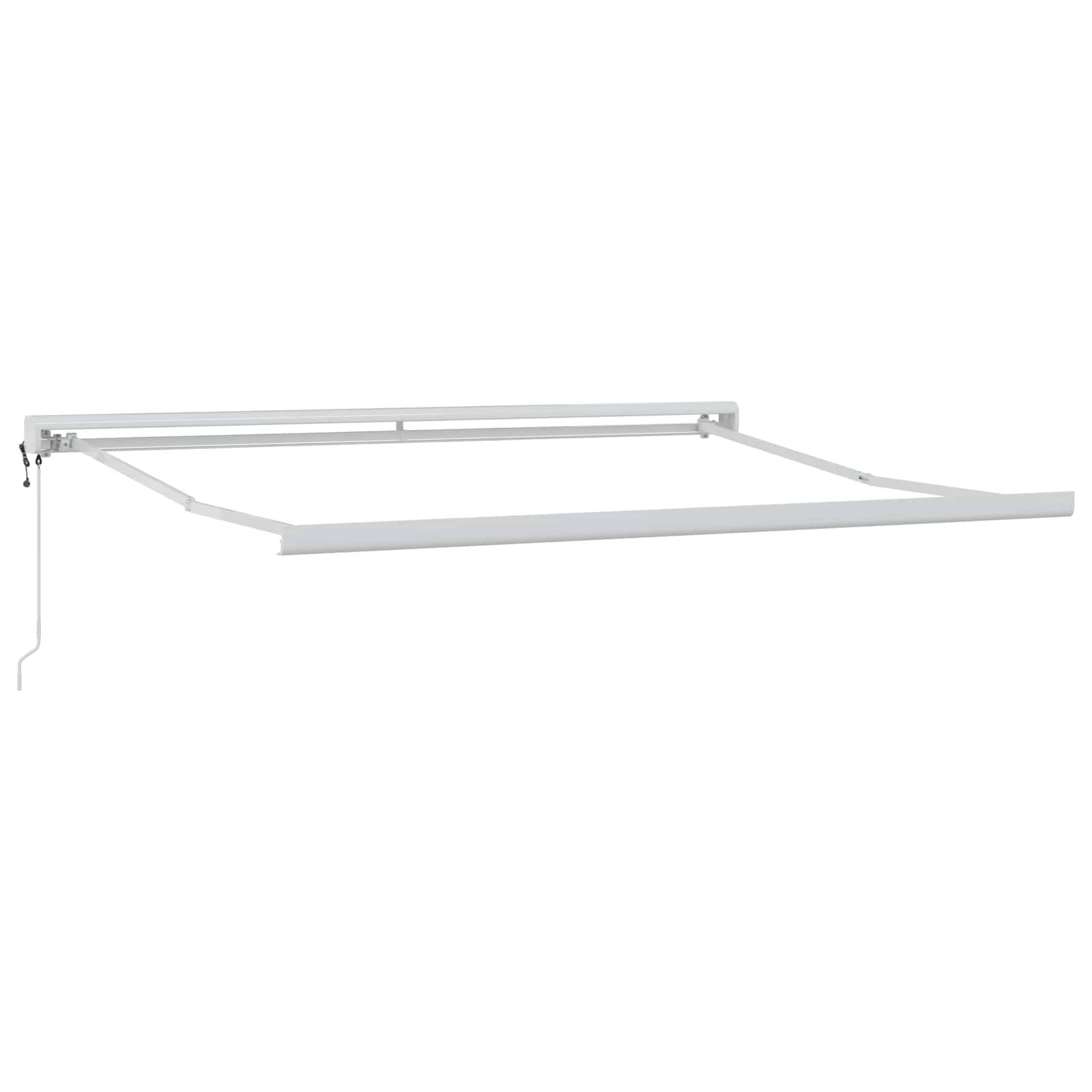 vidaXL Ausziehbare Markise Taupe 350 x 250 cm Stoff und Metall