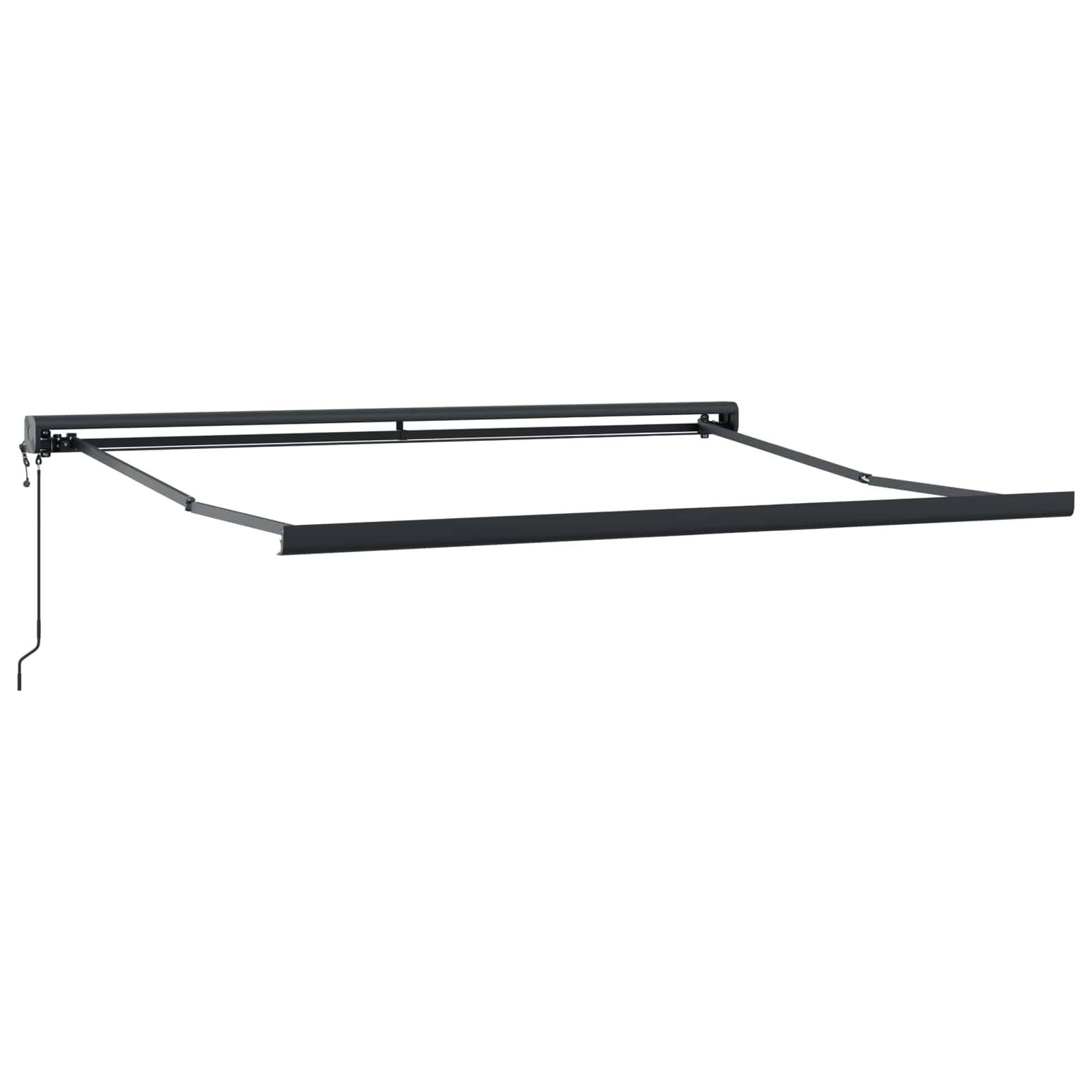vidaXL Ausziehbare Markise Taupe 300 x 250 cm Stoff und Metall