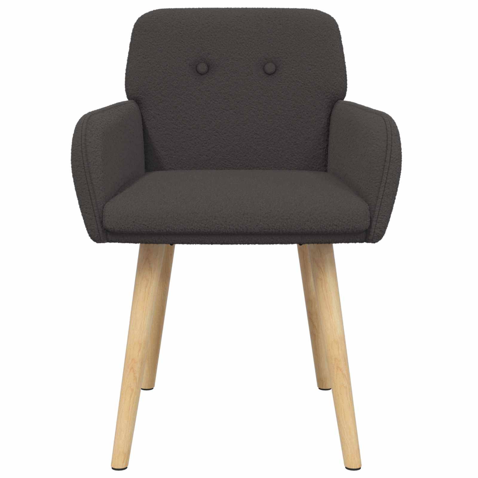 vidaXL Esszimmerstühle 4 pcs Bouclé Dunkelgrau 59 x 57 x 85 cm