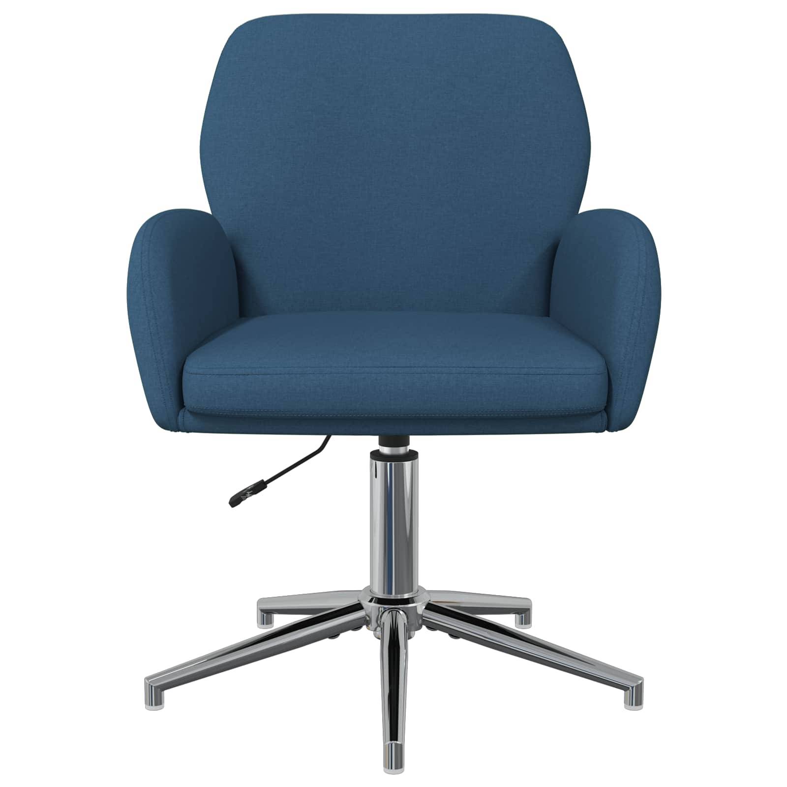 vidaXL Drehstühle 2 Stk. 54 x 58 x 90 cm Blau Stoff