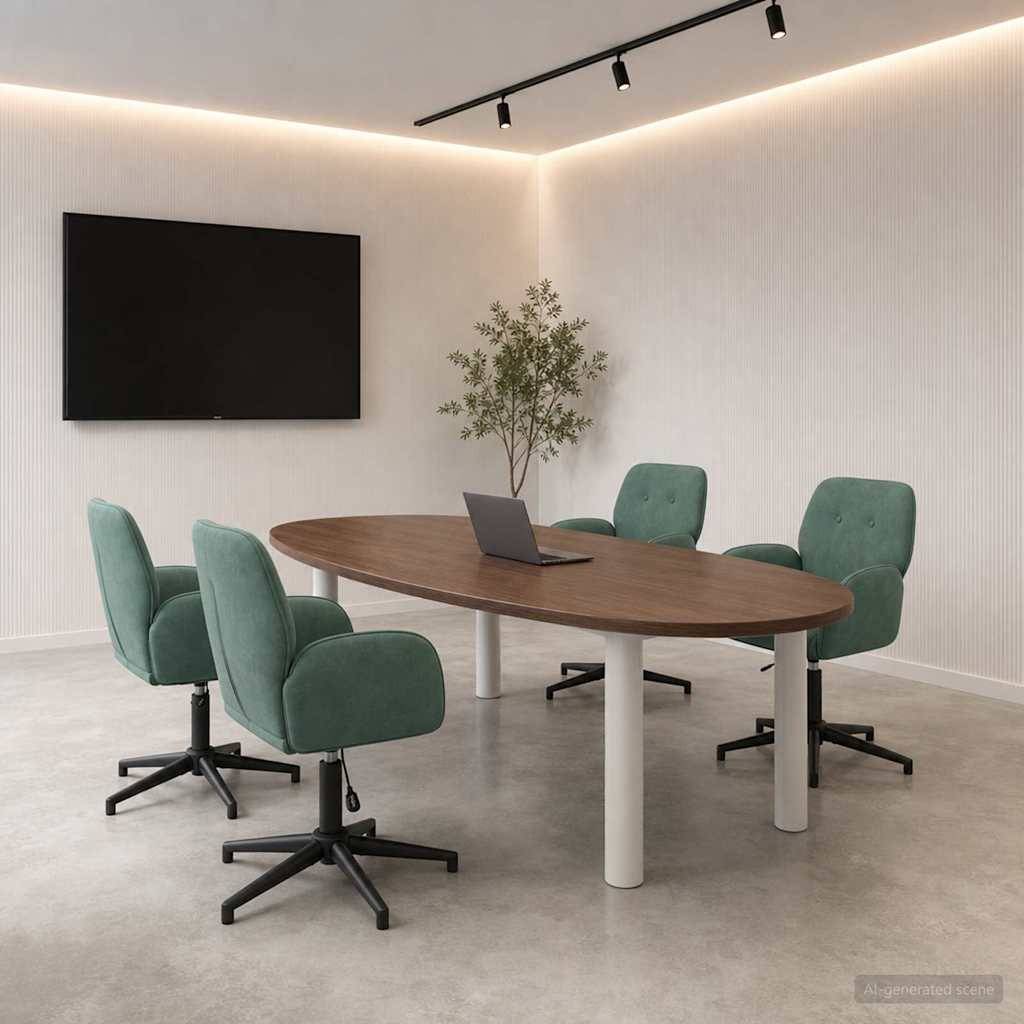 vidaXL Drehstühle 4 Stk. 54 x 55 x 90 cm Meergrün Samt (V)