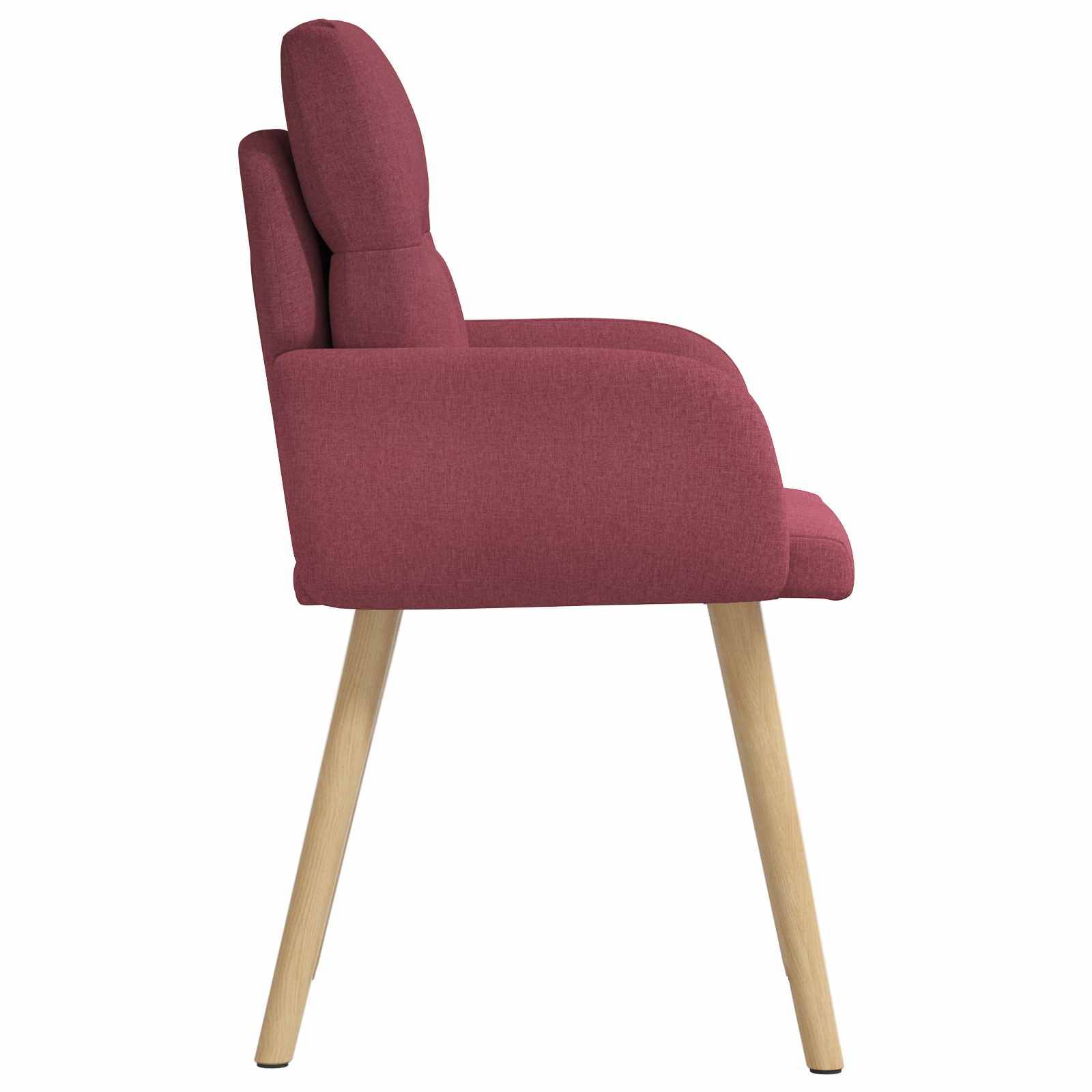 vidaXL Esszimmerstühle 2 pcs Stoff Weinrot 60 x 56 x 96 cm