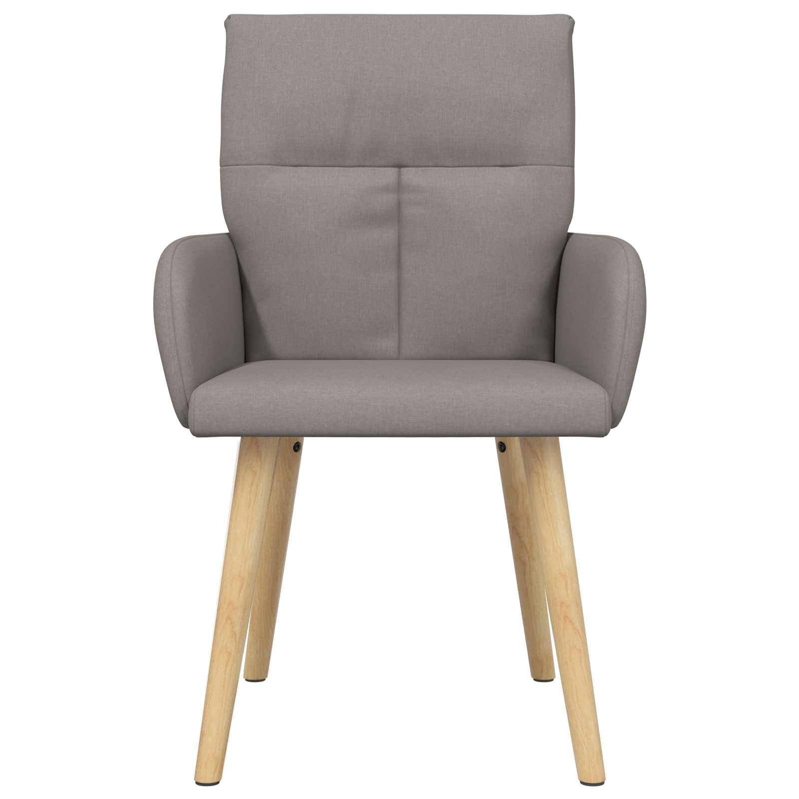 vidaXL Esszimmerstühle 2 pcs Stoff Taupe 60 x 56 x 96 cm
