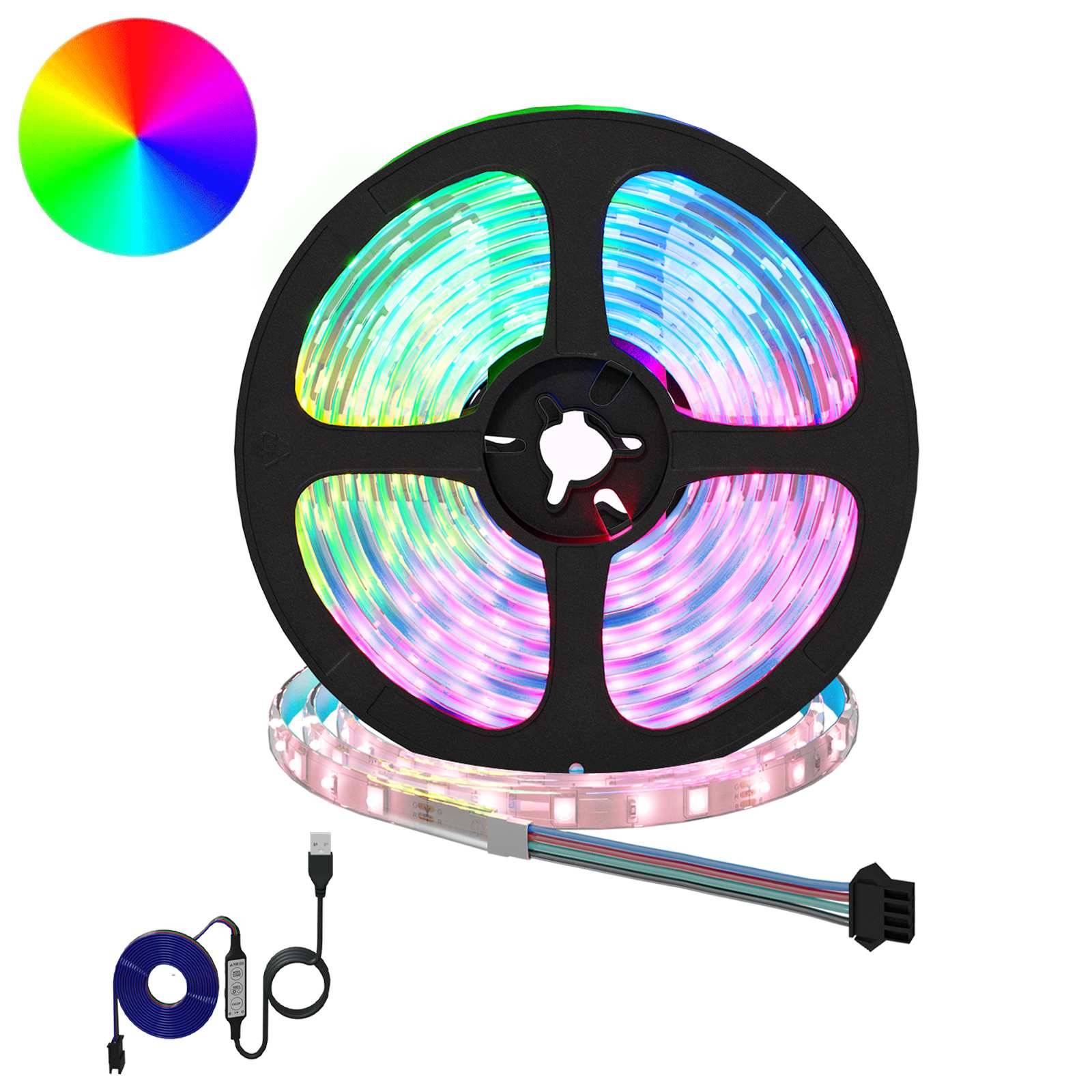 vidaXL LED Streifen 12 pcs Schwarz und Transparent 5100 mm