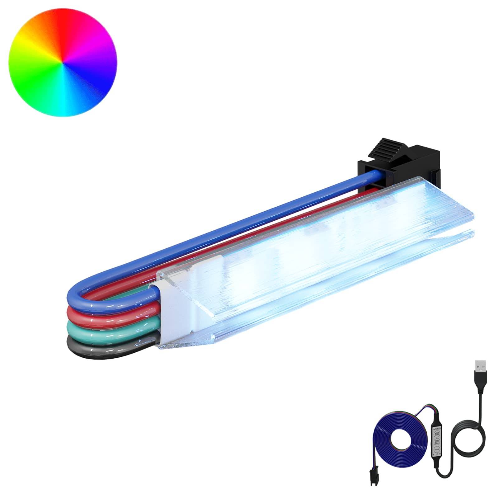 vidaXL LED Streifen 12 pcs Schwarz und Weiß 1745 mm