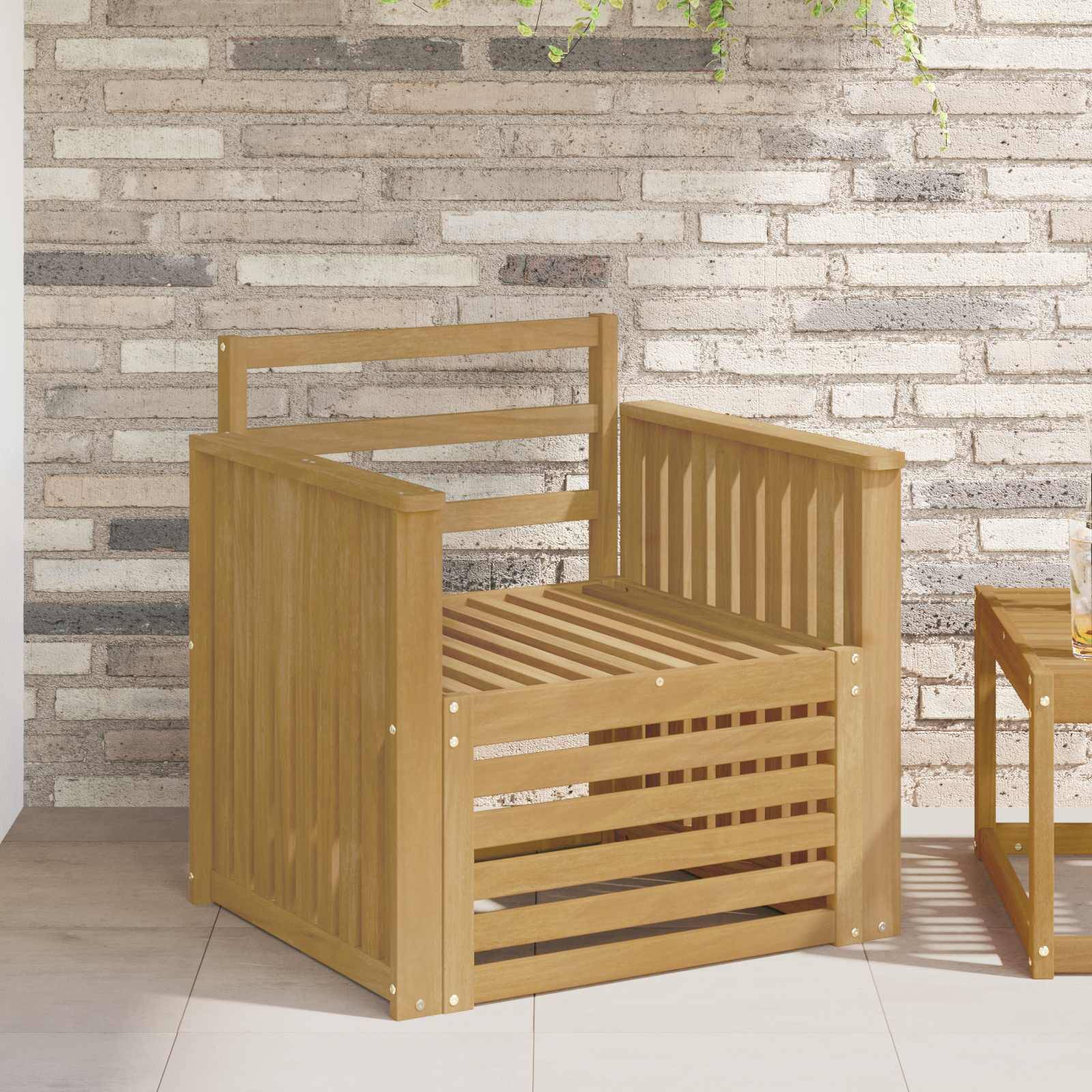 vidaXL Outdoor-Sofagarnitur Massivholz Akazie Weiß