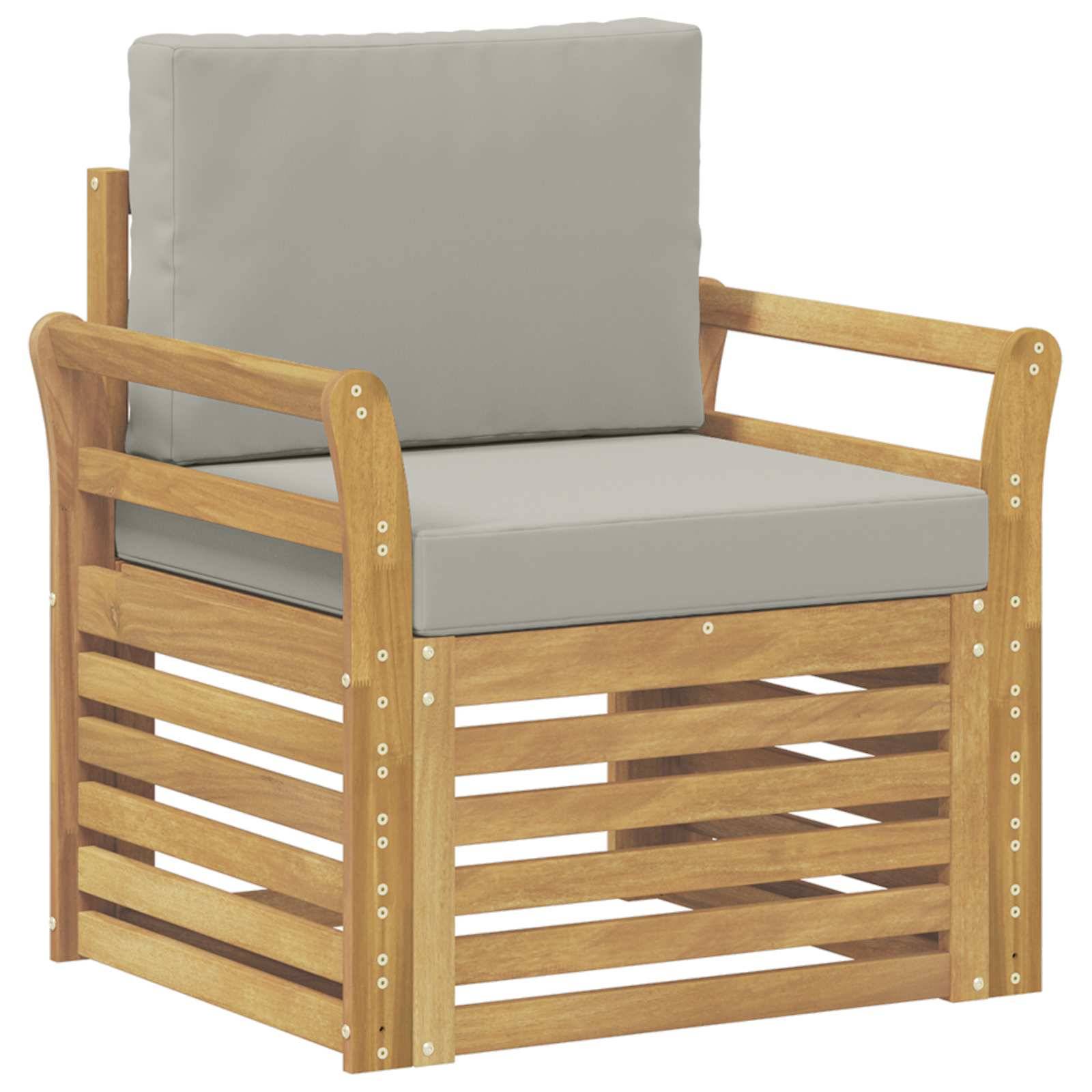 vidaXL Outdoor-Sofagarnitur Polyester Weiß